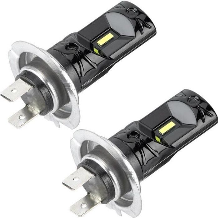 YOSOO phare de voiture à LED 2pcs H7 V5 Super Bright CSP 6500K Kit de Conversion de phare LED Ampoules de phare antibrouillard