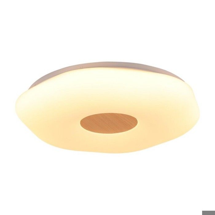 WOTTES Plafonnier LED Moderne - Luminaire Plafond Design Fleur Blanc - pour Salon Chambre Salle de bains - Blanc Chaud - Ø40*40CM