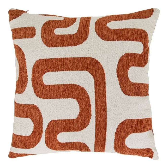 Coussin Safina terracotta 40x40cm - Atmosphera Créateur dintérieur