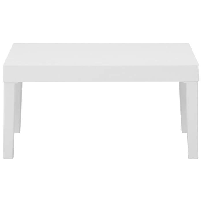 （SOLDES SEPT)Table de salon de jardin - Table de balcon/cuisine - 4 - 6 Personnes Plastique blanc @68011