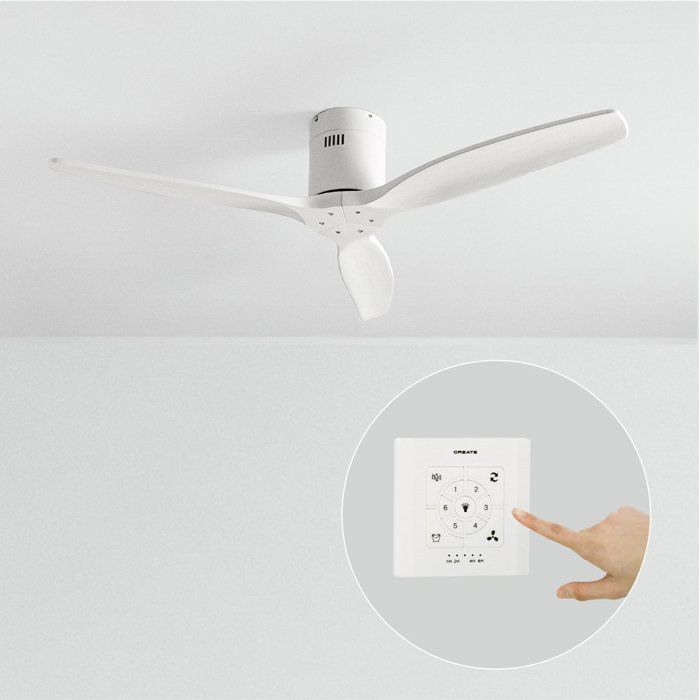 Ventilateur de plafond - Create - Sans lumière - Silencieux - Moteur DC 40W - Ø132cm - Create