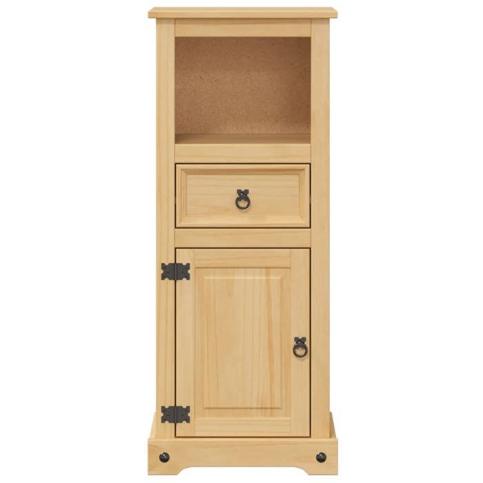 Soldes Printemps Armoire de salle de bain - SOLOMOON - Meuble wc - Corona 45x33x110 cm bois de pin massif SSS1784