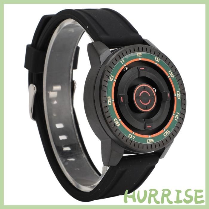Garosa montre à suspension magnétique cool Montre à Suspension magnétique unisexe montre-bracelet bijoux Cercle vert orange