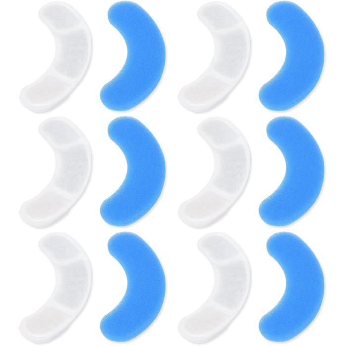 6 Cartouches Filtre Fontaine Eau Chat avec Éponges Filtre Fontaine Chat Compatible PLWF105/PLWF115/PLWF005  Système Filtration
