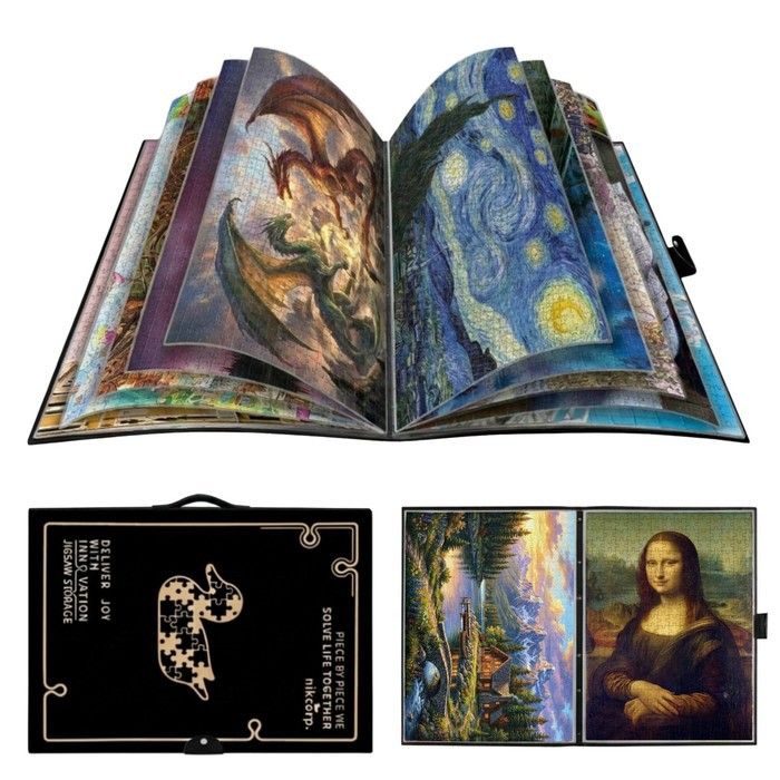 Album de rangement pour puzzles - NIKCORP - NIKCORP - 20 pochettes - Format 1000 pièces - Polypropylène