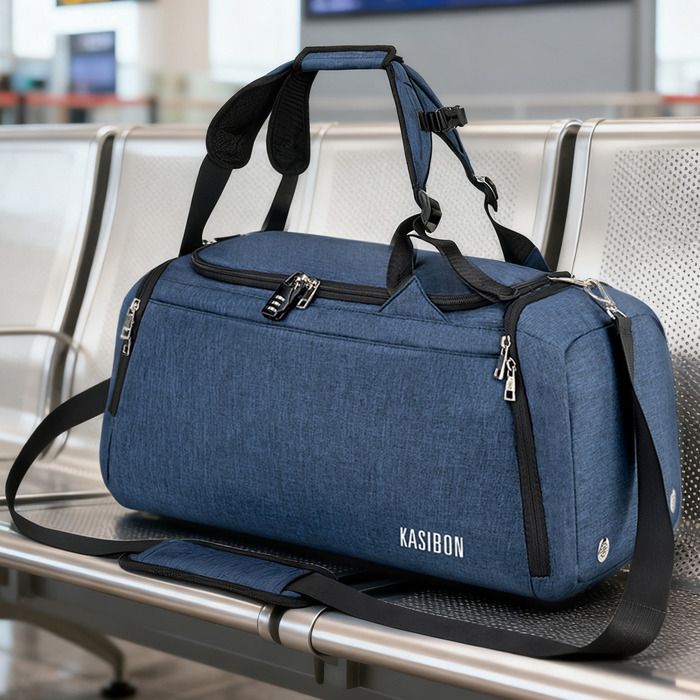 Sac de sport voyage 42L Oxford imperméable anti-rayures compartiment chaussures humide 9 poches ordinateur bandoulière amovible Sac de sport voyage 42L Oxford imperméable anti-rayures compartiment chaussures humide 9 poches ordinateur bandoulière amovible