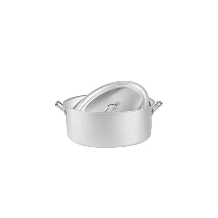 AGNEAUX famille Aluminium Oval casserole avec couvercle CM32 Pots Cuisine
