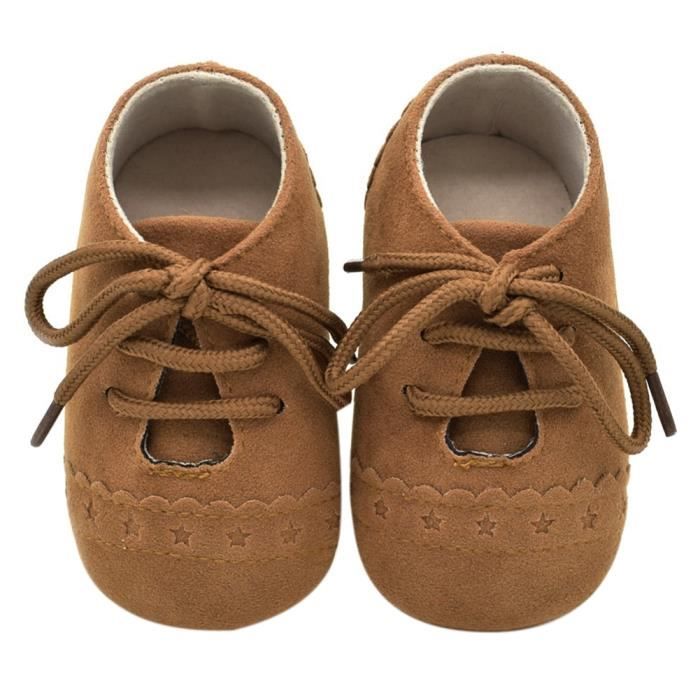 Couleur marron taille 0 6 mois Chaussures de nouveau n douces et