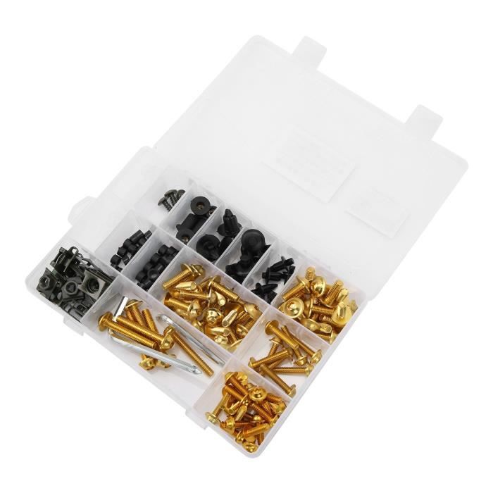 155pcs moto pare-brise pare-brise carénage boulon vis kit puits écrous M5 M6 Z -ASDF | FR