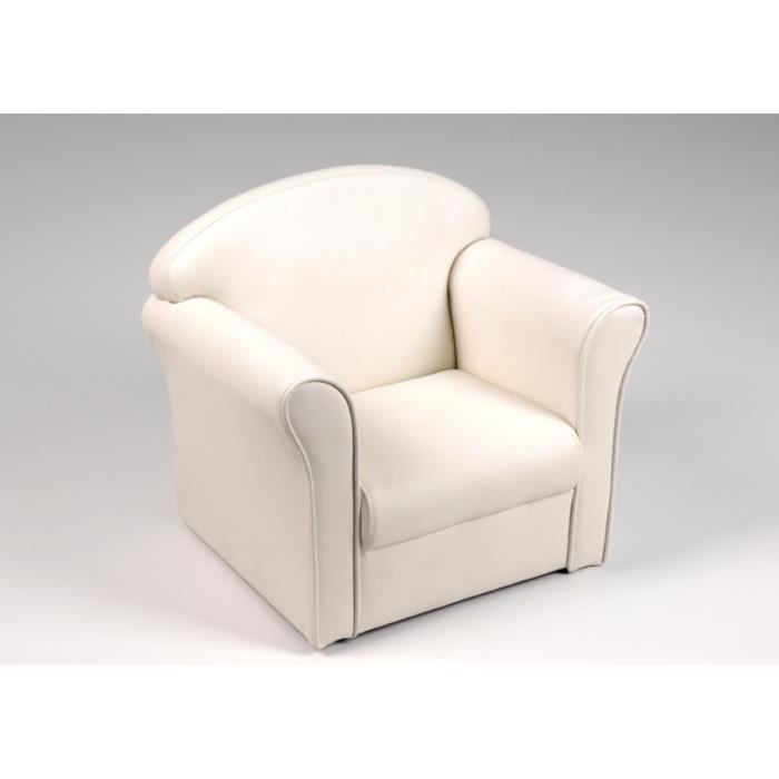 Fauteuil Club Enfant Blanc Amadeus Achat Vente Fauteuil