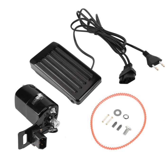 Moteur De Machine À Coudre Noir 180W 10000 R-Min Avec Pédale, Ceinture