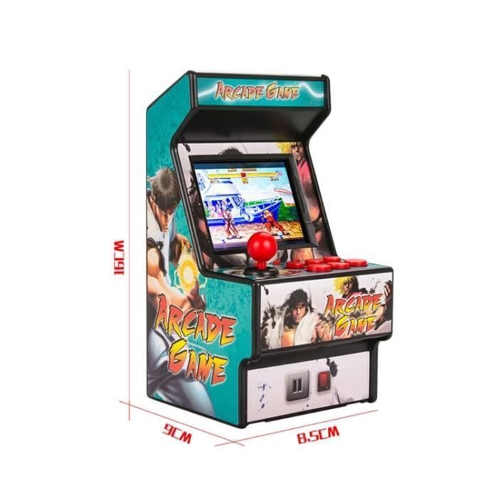 Avizar Mini Borne D'Arcade 156 Jeux Look Rétro Modèle 3 Multicolore