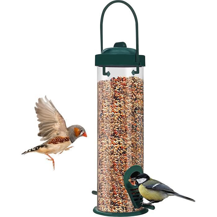 Mangeoires à oiseaux, mangeoire à graines pour oiseaux tous temps,  mangeoire à oiseaux sauvages suspendue pour