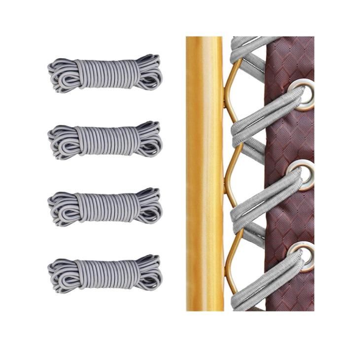 Corde Élastique De Remplacement Pour Fauteuil Relax - 4 Pièces (2x1.5m + 2x2.25m) - Nylon Et Latex
