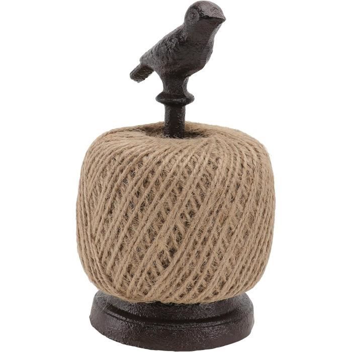 Porte-Ficelle De Jardin En Fonte Ficelle De Jute Naturelle Et Porte-Corde Bobine De Ficelle 