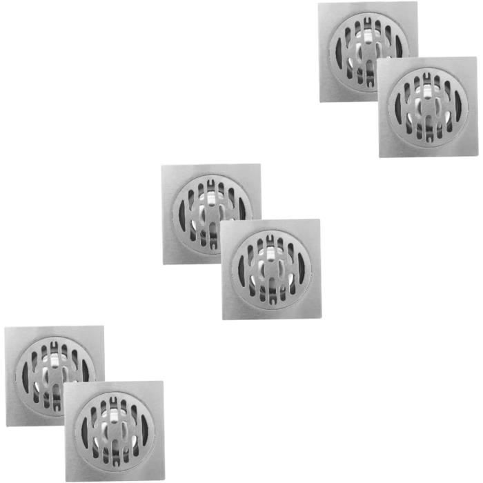 Grille De Vidange En Acier Inoxydable 200x200 Mm Avec Cadre - Pour Allées, Jardins, Canaux D'eau Pluie