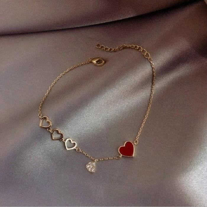 Bracelet Double Chaîne Doré Avec Lune Et étoiles - Style Ajustable Et Tendance