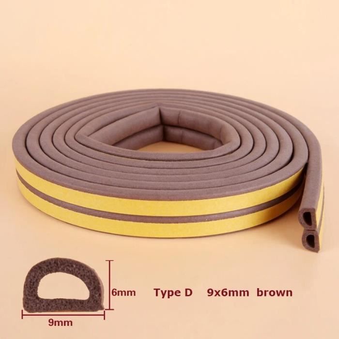 Bande D'étanchéité Autocollante 19x3mm - Mousse EVA - Lot De 3 Rouleaux