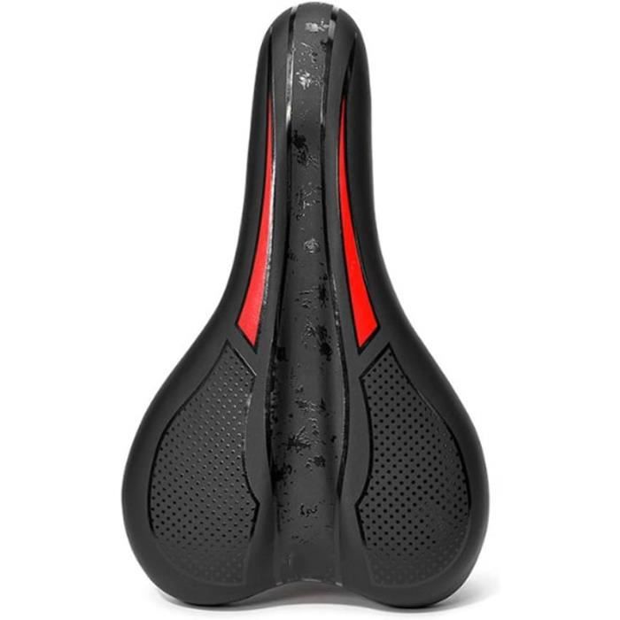 SALUTUYA Siège De Vélo En Cuir Synthétique Doux Et Confortable - Selle Marron Imperméable Pour Vélos De Route Et Pignon Fixe