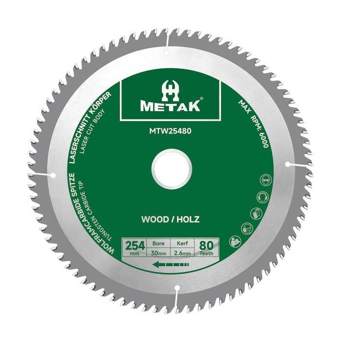 Lame De Scie Circulaire HM/Widia 210 X 80 Z40 - Pour Usinage Bois - Neuf Référence Rodejohann