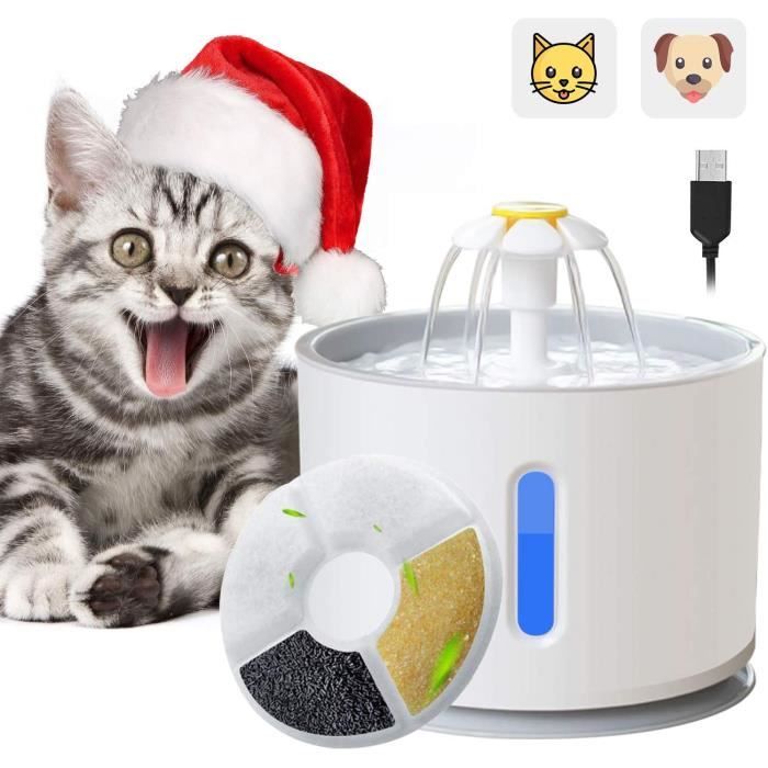 Adov Fontaine D Eau Pour Chat 2 4 L Interieur Et Exterieur Automatique Distributeur D Eau Potable Electrique Portable Hygienique Rem Cdiscount Sport