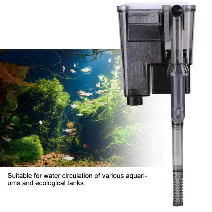 SY-Filtre d'aquarium externe Pompe de filtre de cascade d'aquarium pour  circulation de l'oxygène dans l'eau des aquariums