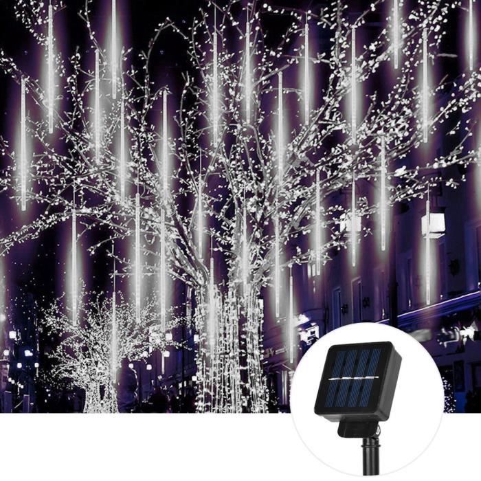 30cm étoiles Filantes Solaires Guirlandes Guirlandes Lumineuses Extérieures Décoratif étanche Lampe Bricolage Blanc