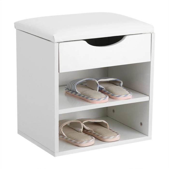 Banc De Rangement Pour Chaussures Banc De Maquillage Banc Multifonctionnel Blanc 40x43x30cm Achat Vente Meuble A Chaussures Banc De Rangement Pour Chau Soldes Sur Cdiscount Des Le 20 Janvier Cdiscount