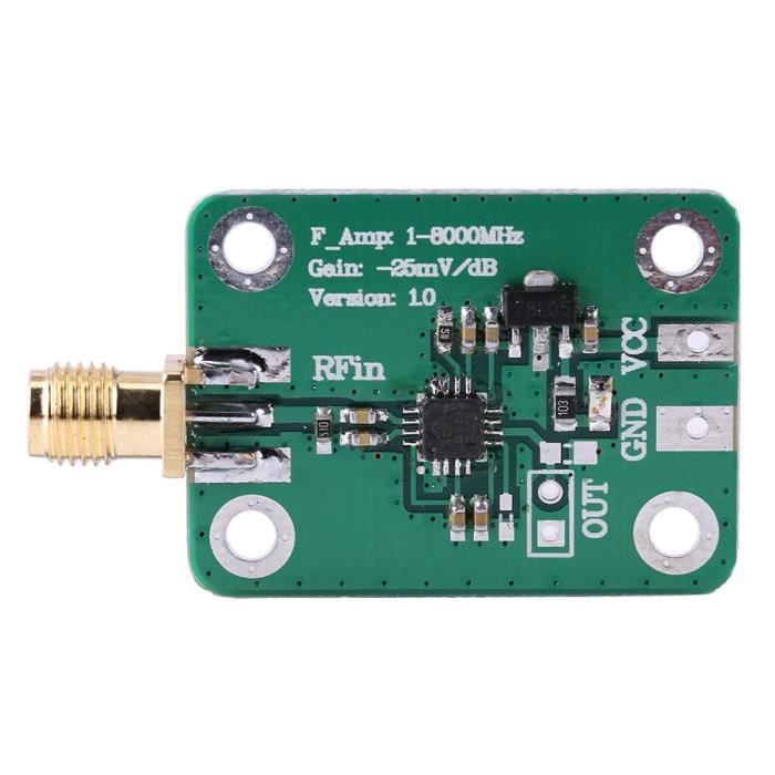 1-8000 MHz AD8318 RF logarithmique Détecteur 70dB RSSI Mesure Mesureur de Puissance Module