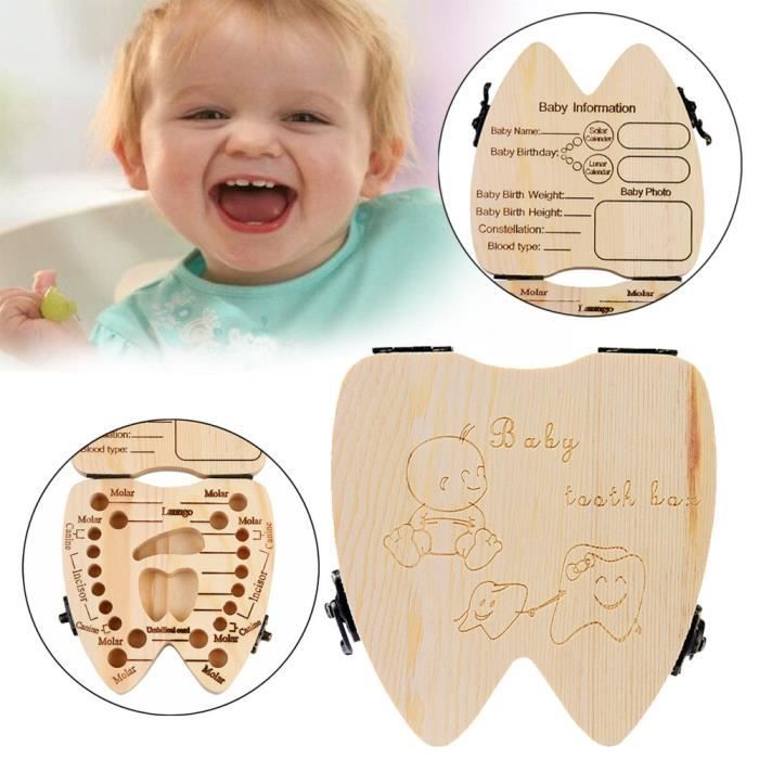 Boite à dents de lait métal enfant Hello Kids déco mignon