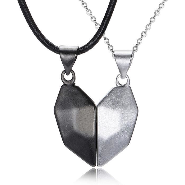 Fermoir Magnétique En Argent 925 Forme Cœur - Pour Bracelets Et Colliers DIY - Lot De 2
