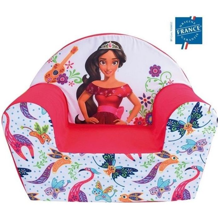 Fauteuil club enfant Elena DAvalor - FUN HOUSE - Rose - Mousse - H 42 cm x L 52 cm x P 33 cm