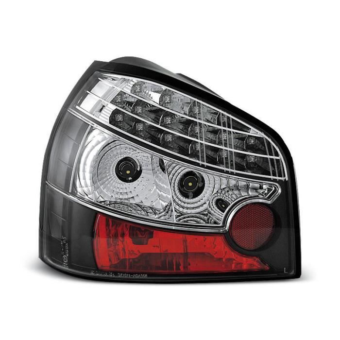 2 FEUX ARRIERE ROUGE ET NOIR POUR AUDI A3 8L DE 09//1996 A 05//2003