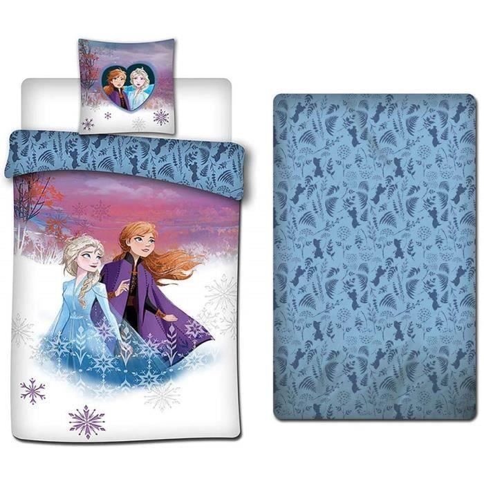 Parure de lit la reine des neiges Disney - 140x200 cm