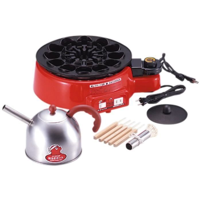 AUTOMATIC ELECTRIC JAPANESE TAKOYAKI GRILL PAN 12 HOLES 110 V OCTOPUS