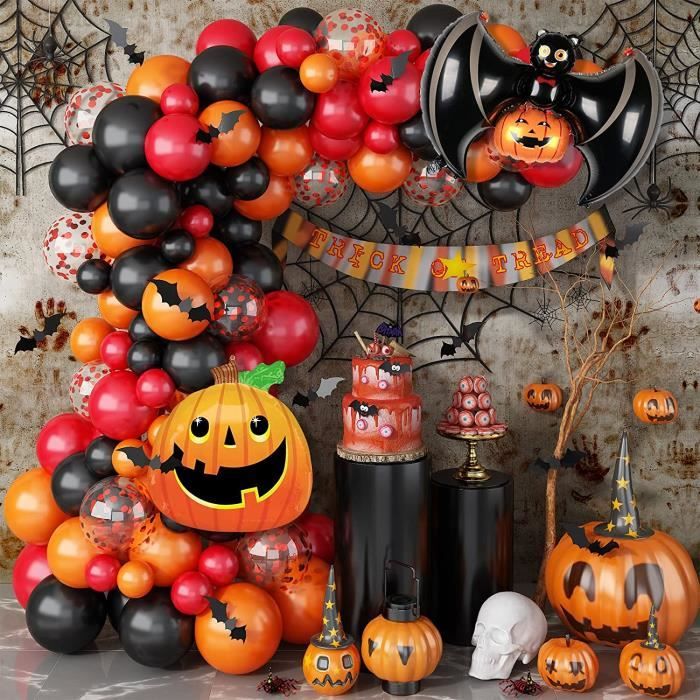 Guirlande Lumineuse Citrouille D'Automne 3M - 30 LED 3D Orange Pour Halloween, Thanksgiving & Noël