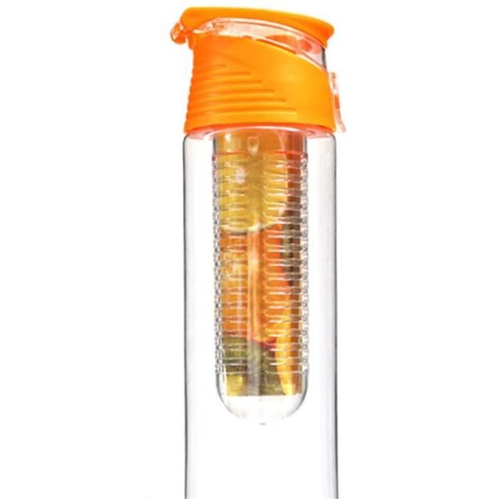 Bouteilles d/'eau infuseur de Fruits Bouteille Verre d/'eau en Verre Borosilicate Petite Bouteille d/'eau Gourdes Fuite Preuve Sport Flacon Ballon d/'eau