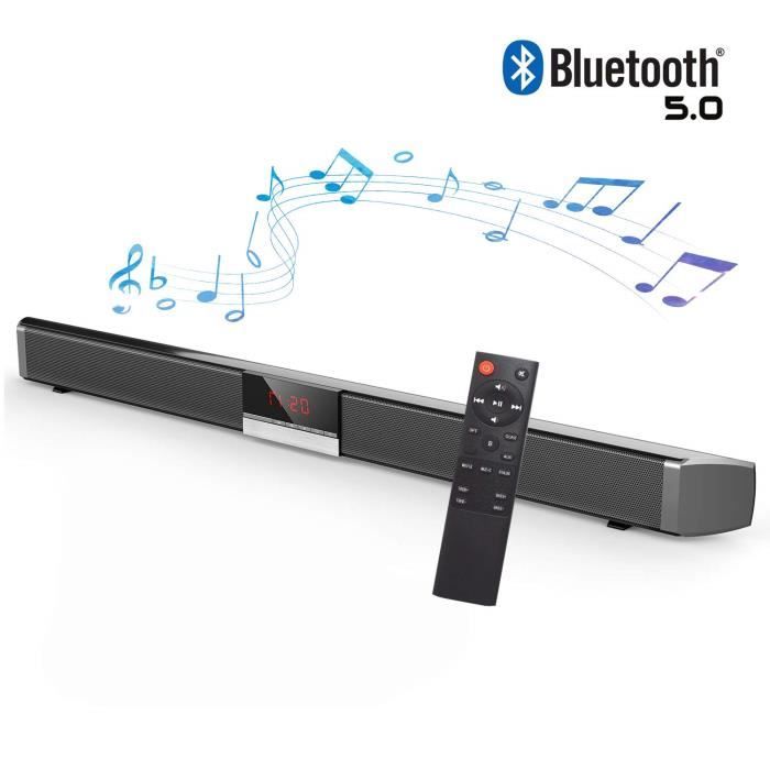 etc. Smartphone Barre de Son TV sans Fil Bluetooth 5.0 Portable Enceintes Soundbar Cinéma Maison Stéréo 3D avec Télécommande pour TV Barre de Son Bluetooth PC Tablette etc. Smartphone Barre de Son TV sans Fil Bluetooth 5.0 Portable Enceintes Soundbar Cinéma Maison Stéréo 3D avec Télécommande pour TV Barre de Son Bluetooth PC Tablette