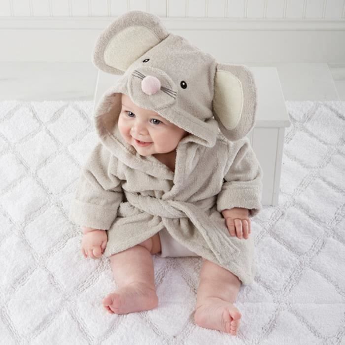 peignoir bain bebe fille