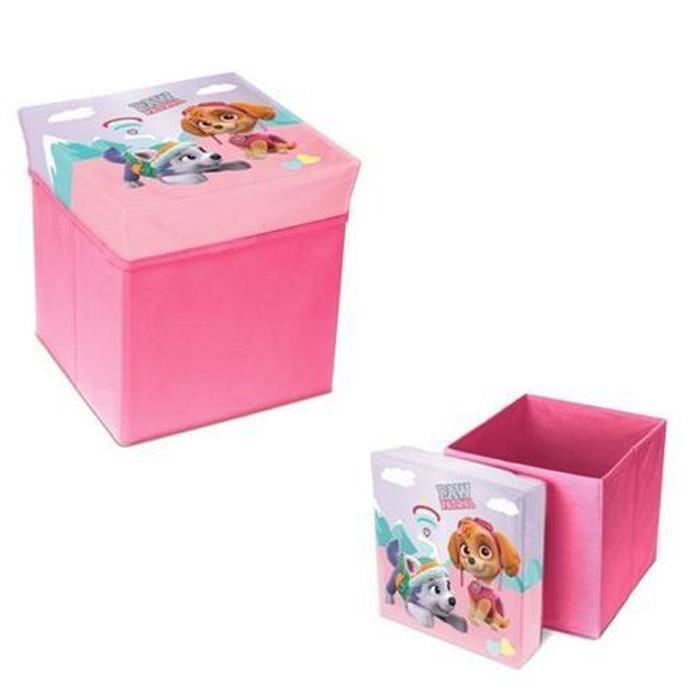 PAT'PATROUILLE Coffre à Jouets Pliable - Rose - Puériculture PAT'PATROUILLE Coffre à Jouets Pliable - Rose - Puériculture