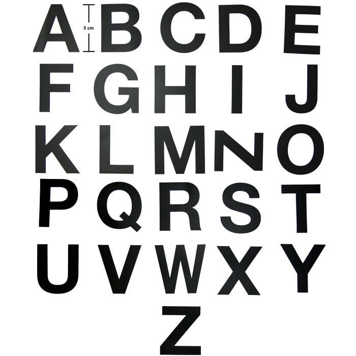 Lettres Autocollantes Autocollantes Lettres Chiffres A Coller 5 X Alphabet Etanche Pour Bateau Voiture Mur En Pvc 10 Cm 5 Cm Achat Vente Stickers Prolongation Soldes Cdiscount