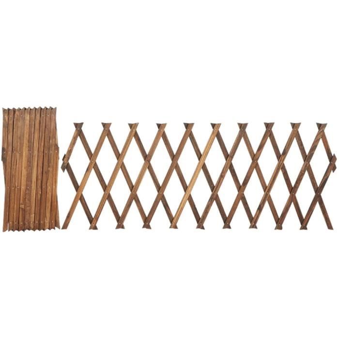 Barrière extensible bois treillis 30 à 150 cm