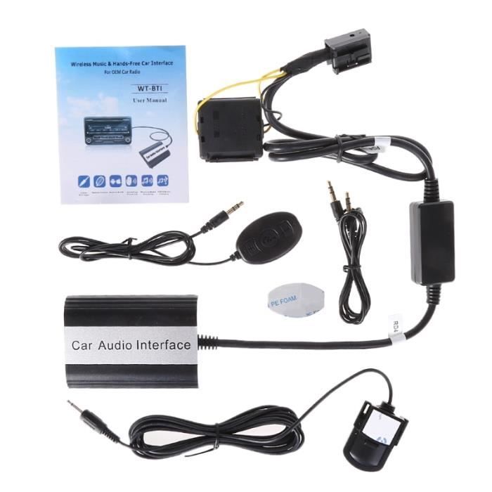 Transmetteurs,Kit mains libres Bluetooth voiture MP3 Interface adaptateur  AUX pour RD4 Peugeot CITROEN Automobiles Kit - Achat / Vente kit bluetooth  téléphone Kit mains libres Bluetooth voi - Cdiscount