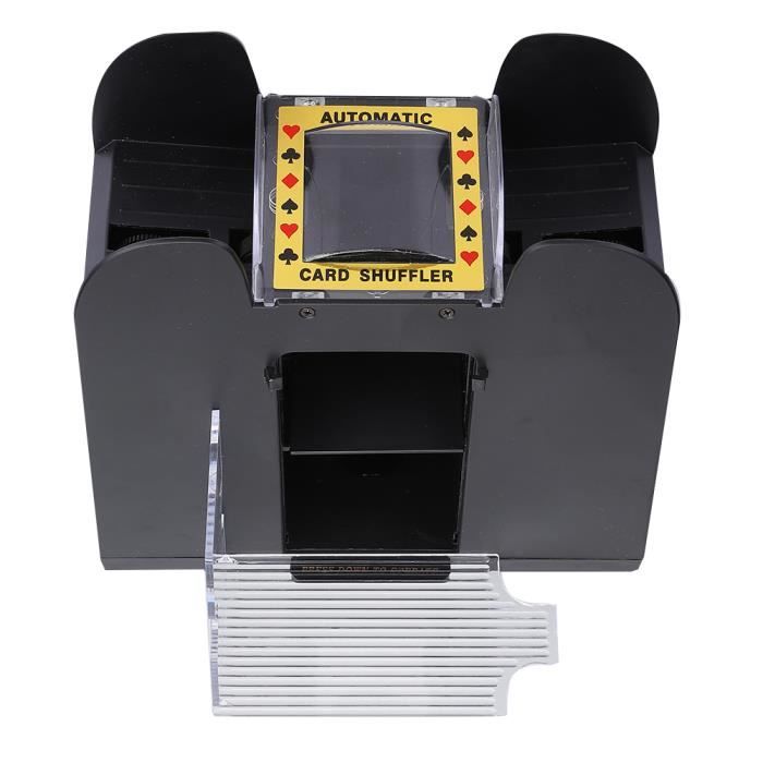 Mélangeur De Cartes Automatique AcpopbM - Shuffler Électrique Pour Poker, Blackjack, UNO - Alimentation Piles AA