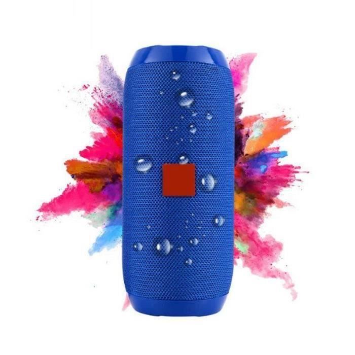 Enceinte Bluetooth Portable Étanche IPX6 12W - Son 360° HD Stéréo, 12H D'Autonomie, Subwoofer Puissant - Noir