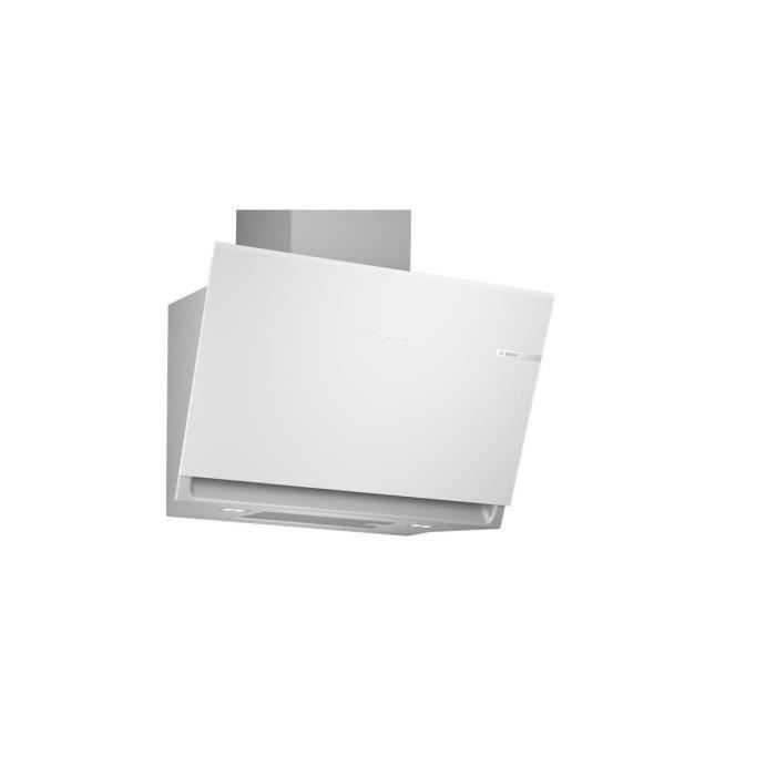 Bosch Hotte décorative inclinée 80cm 51db 432m3/h blanc - DWK81AN20