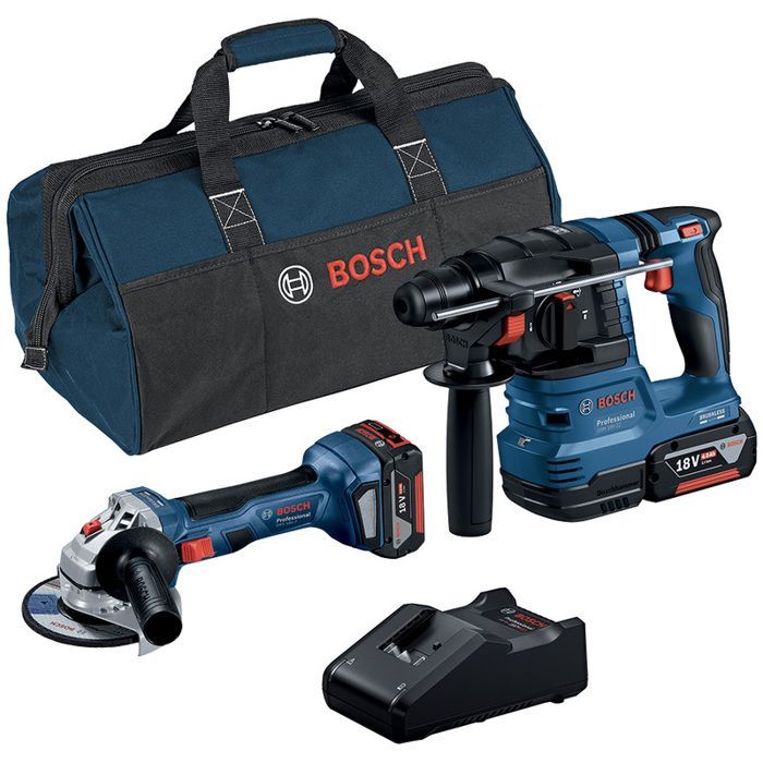 Pack Marteau Perforateur Bosch 0615A50037 – Combo avec Meuleuse GWS 18V-7