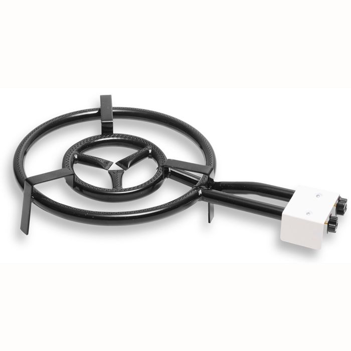 Brûleur à Gaz Double Anneau à Paella 50cm pour Poêles à Paella de 42 à 70 cm Ø Briebe MOD500 Noir