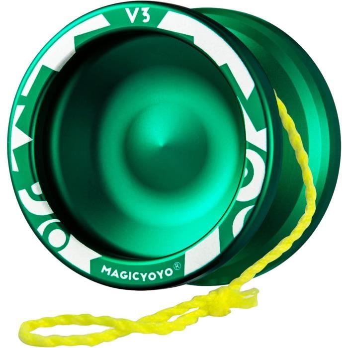 Yoyo Professionnel Kinder V3 – Noir Et Bleu, Aluminium, Débutants Et Pros