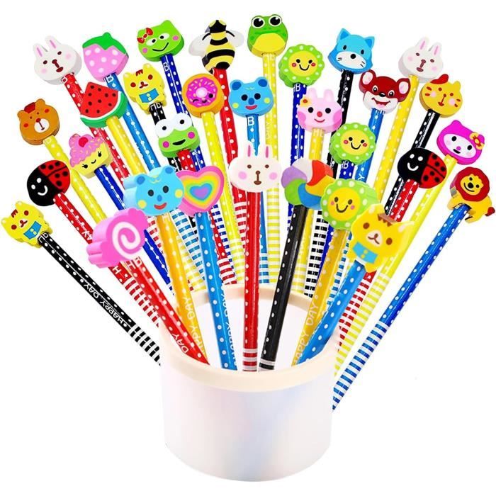 Crayons HB avec Gomme | Crayons Motif de Football Avec Gomme 3D à Crayons HB avec Gomme | Crayons Motif de Football Avec Gomme 3D à